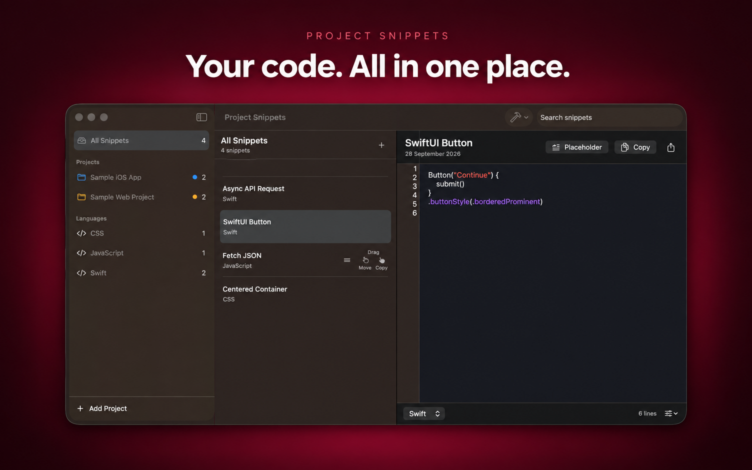 Project Snippets