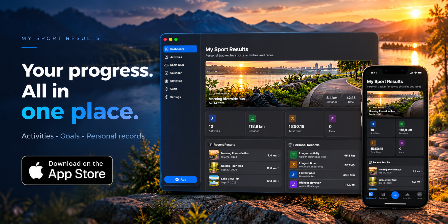 My Sport Results Dashboard: A Guide to Activities and Records
